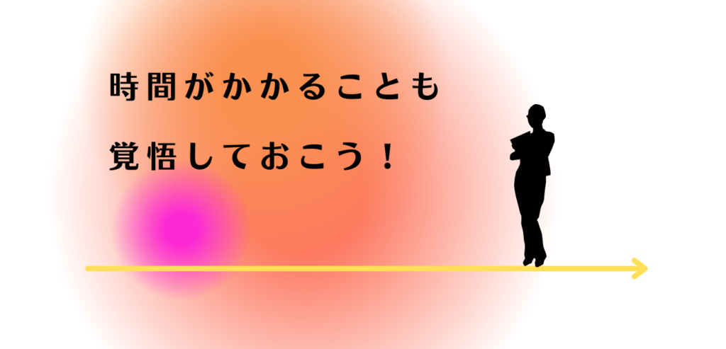 転職には時間がかかることを説明する女性アドバイザー